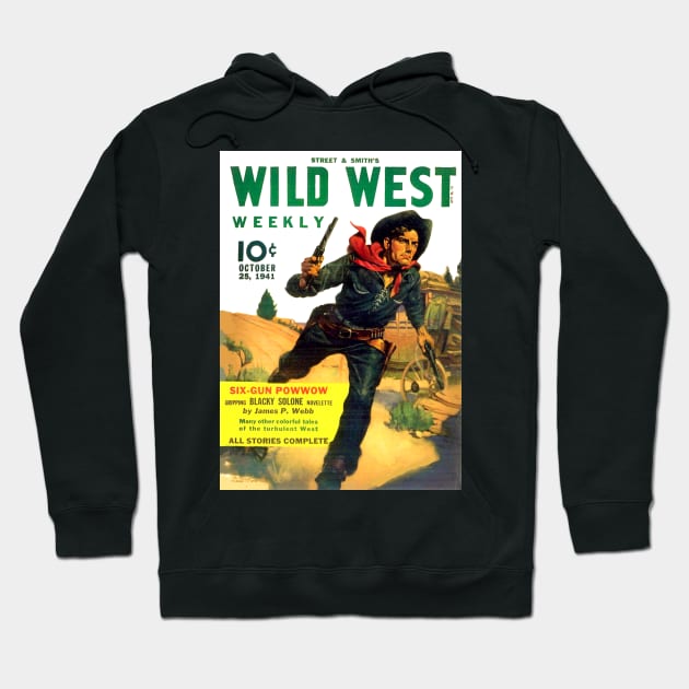 Wild West Magazine Cover October 1941 Hoodie by Starbase79